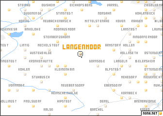 map of Langenmoor