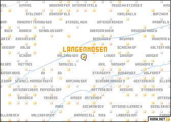 map of Langenmosen