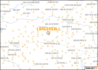 map of Langensall