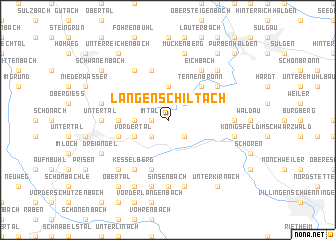 map of Langenschiltach