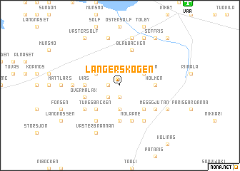 map of Langerskogen