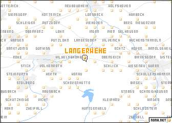 map of Langerwehe