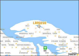 map of Langesø