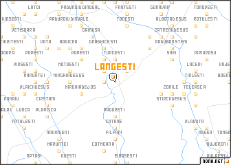 map of Lăngeşti