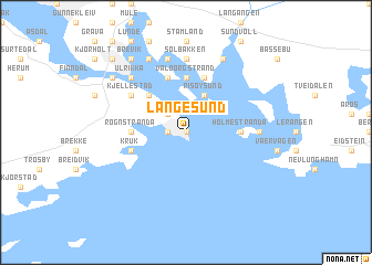 map of Langesund