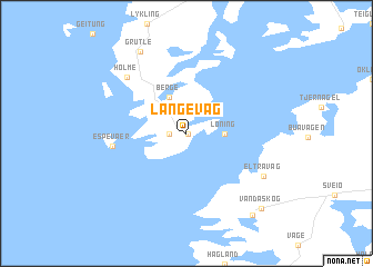 map of Langevåg