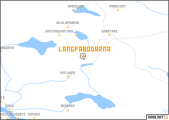 map of Långfäbodarna