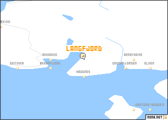 map of Langfjord