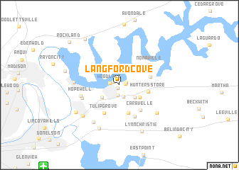 map of Langford Cove