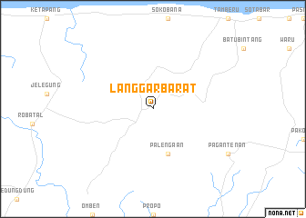 map of Langgar-barat