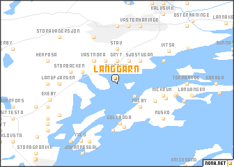 map of Långgarn