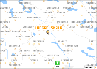 map of Långgölsmåla