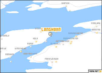 map of Langhamn