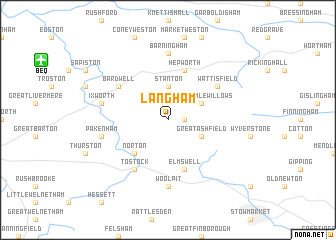 map of Langham