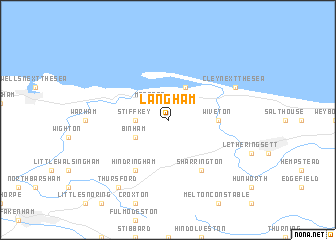 map of Langham