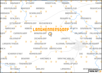 map of Langhennersdorf