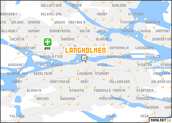 map of Långholmen