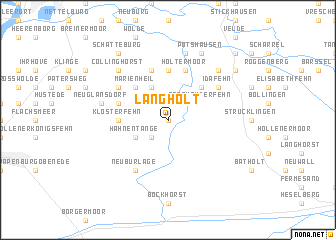 map of Langholt