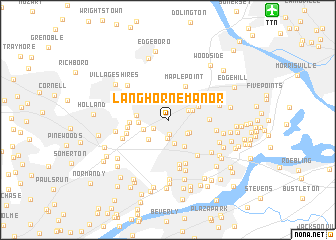 map of Langhorne Manor