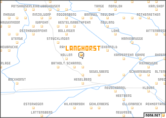 map of Langhorst