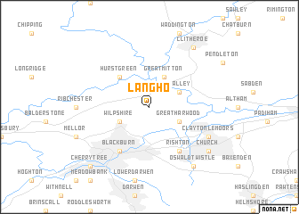 map of Langho