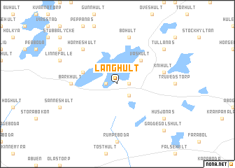 map of Långhult