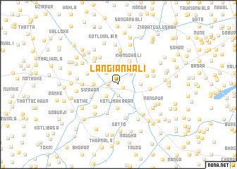 map of Langiānwāli