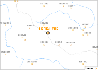 map of Langjieba
