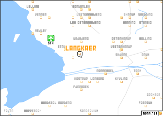 map of Langkær