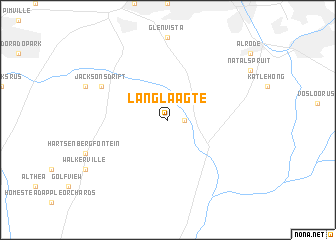 map of Langlaagte