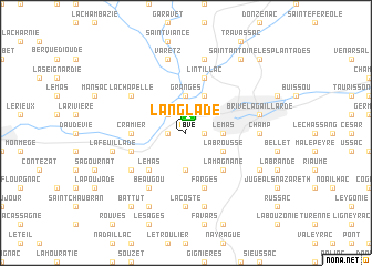 map of Langlade