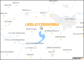 map of Langley Crossroads