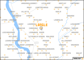 map of Langle