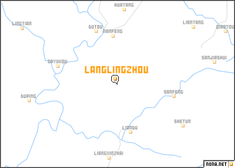 map of Langlingzhou