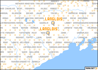 map of Langlois