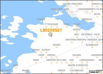 map of Långnäset