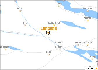 map of Långnäs