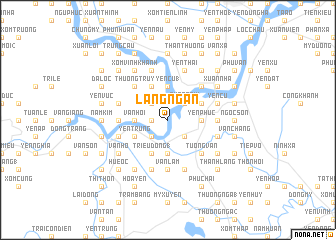 map of Lang Ngạn