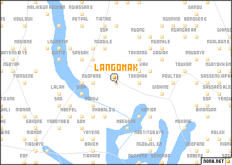 map of Langomak