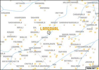 map of Langowāl