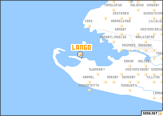 map of Langø