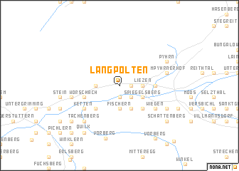 map of Langpolten