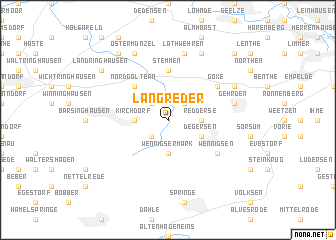 map of Langreder