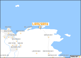 map of Långsand