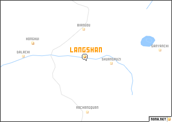 map of Langshan