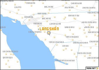 map of Langshan