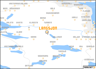 map of Långsjön