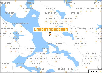 map of Långstadskogen