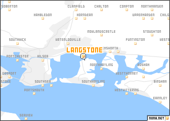 map of Langstone