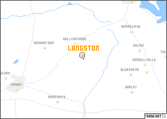map of Langston